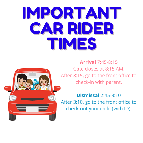 Car Rider Times 